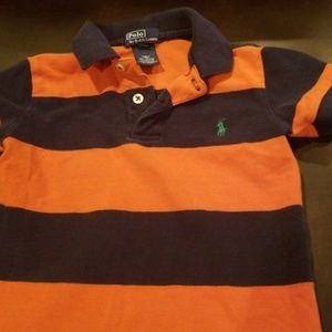 Orange and Navy Polo shirt